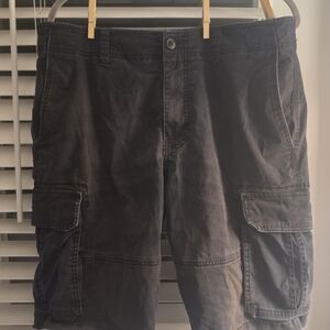 Mens Goodfellow & Co Cargo Shorts- Size 34 - Dark Grey - Great Condition No Tags